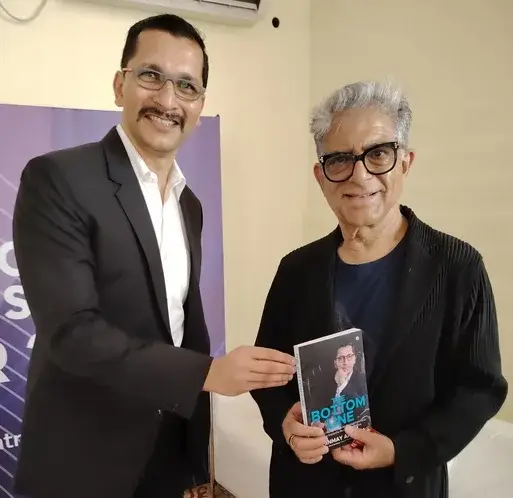 Deepak Chopra, Physician, Author & Pioneer in Integrative Medicine with Chinmay Ananda's book