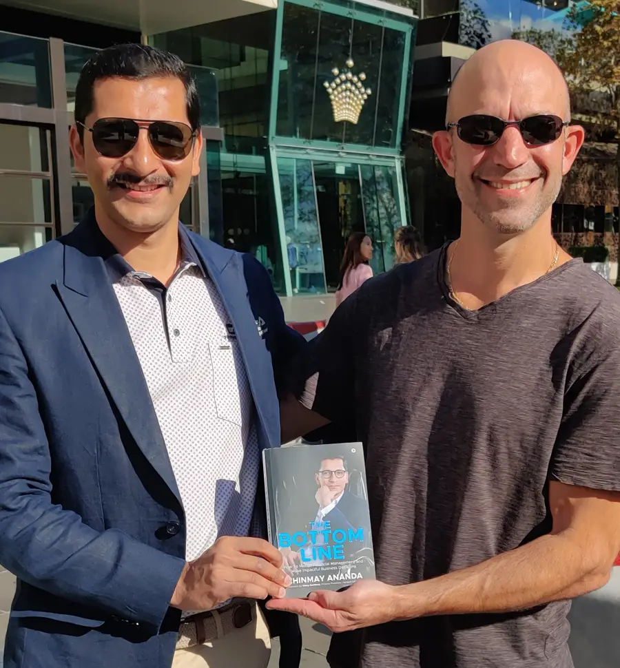 Lance Rubin, Financial Modelling Expert with Chinmay Ananda's book