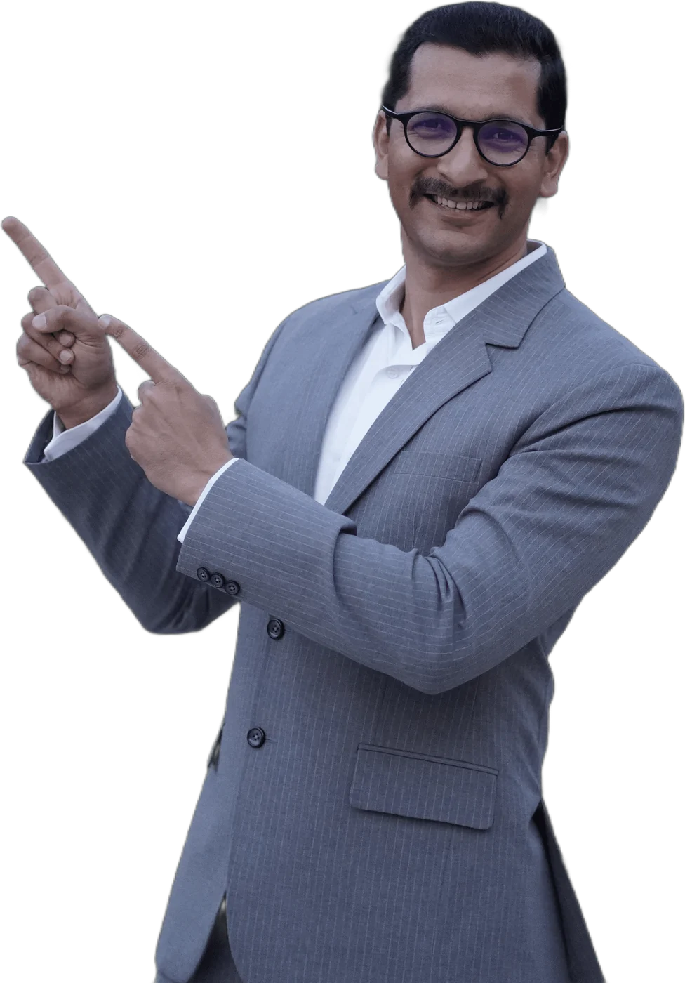 Chinmay Ananda pointing at the upload area